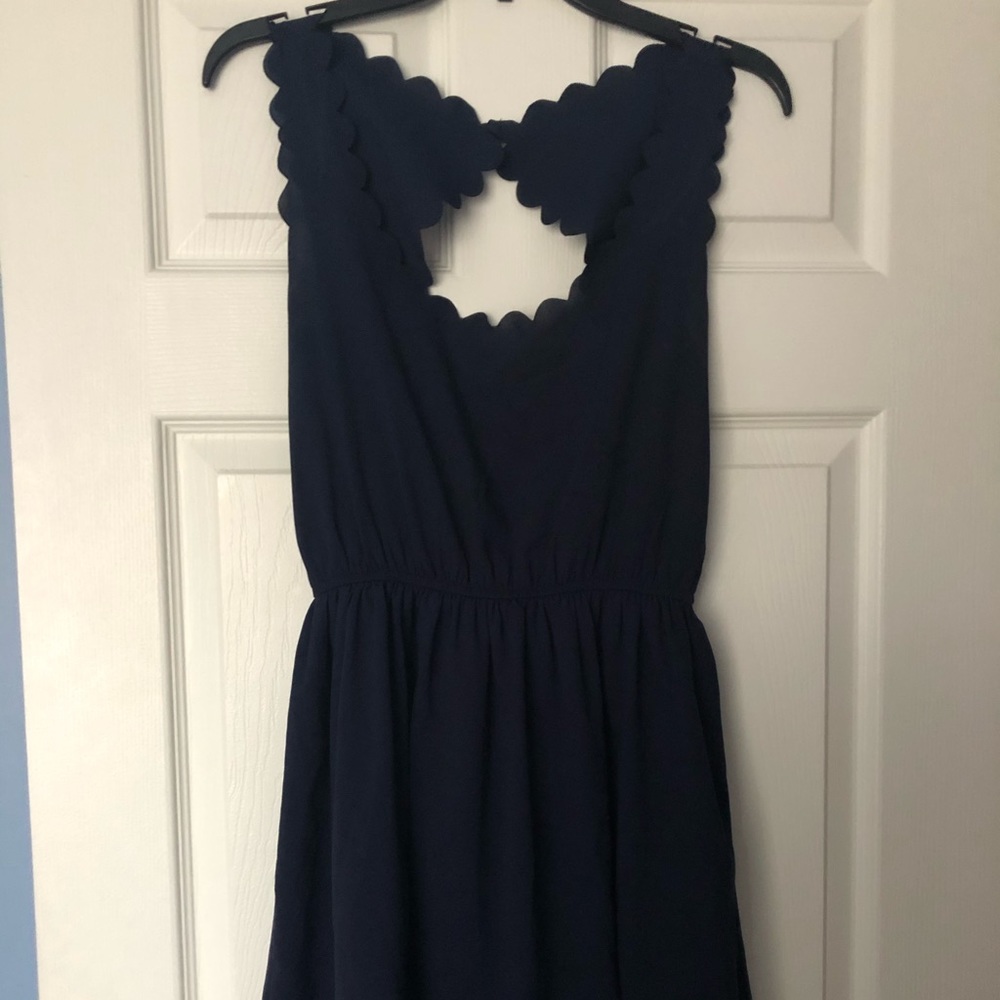 navy blue dress